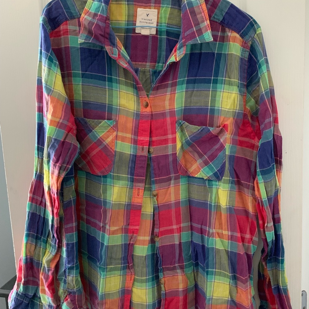 American Eagle Outfitters Multicolor Plaid Women's Skirt